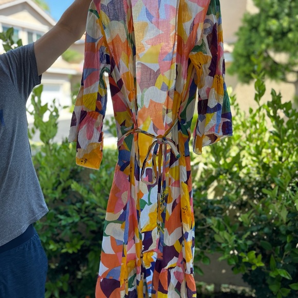 True destinations multicolored cover up/robe - Picture 3 of 3